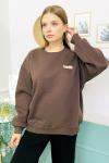 156407 O Yaka Sardonlu Sweatshirt